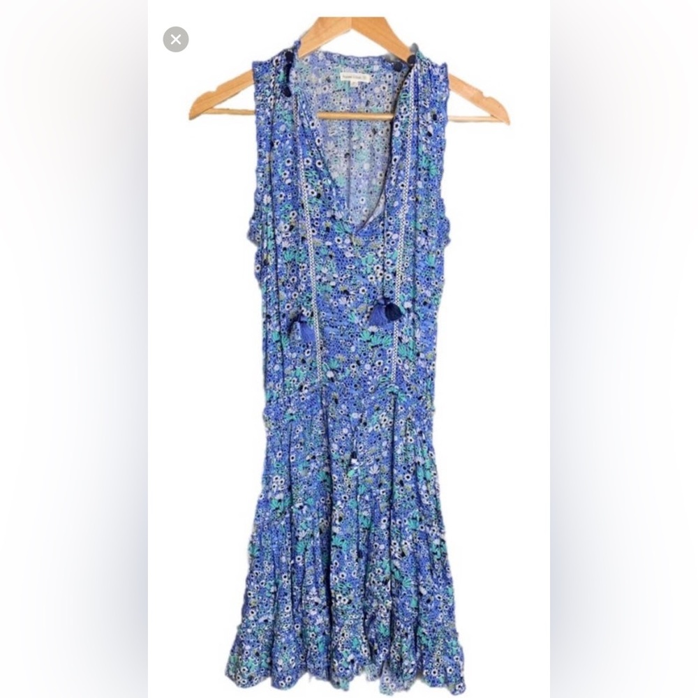 Poupette St Barth Clara Dress Blue Malva - Picture 5 of 7